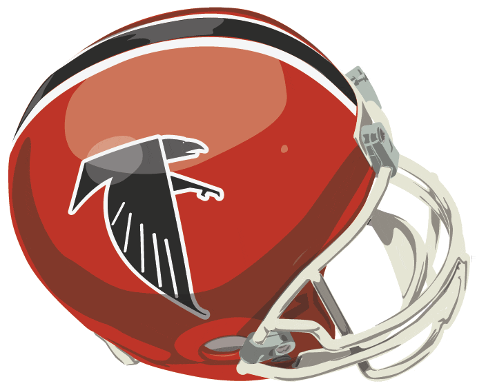 Atlanta Falcons 1978-1983 Helmet logo iron on transfers for fabric